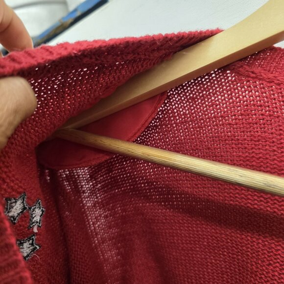 Quacker Factory Women 2XL Cardigan Sweater Christmas Holiday Knit Vintage - Picture 7 of 10